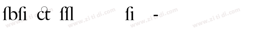 bigcaslon medium字体转换